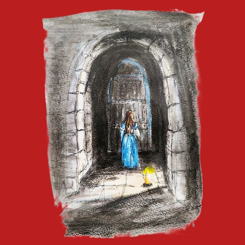 Torbogen-Maiden-Laternenlicht