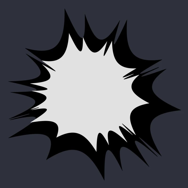 Speech comic bulle explosion