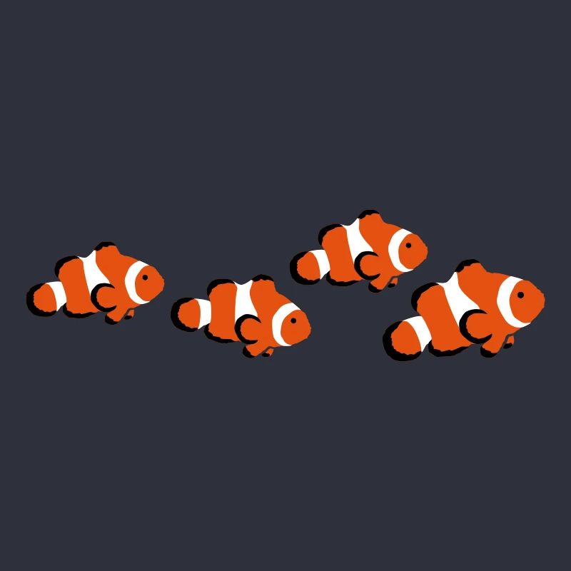 Clownfisch Schwarm