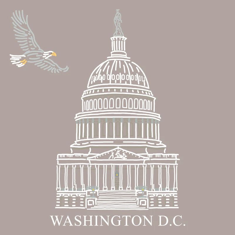 Washington D.C., Structure du Capitole, Pygargue à tête blanche