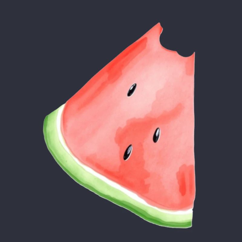 Pastèque peinte