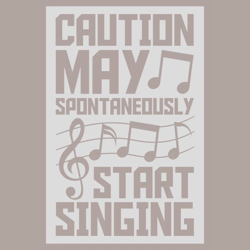 may spontaneously start singing