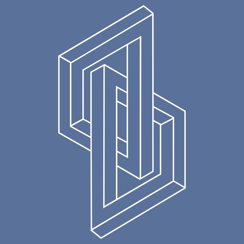 Optical Illusion - Impossible figure - Geometry