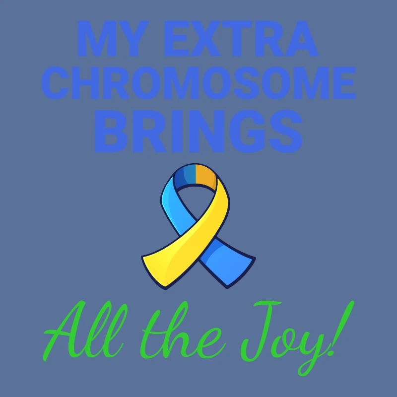 Down-Syndrom-Bewusstsein Joyful Extra Chromosom