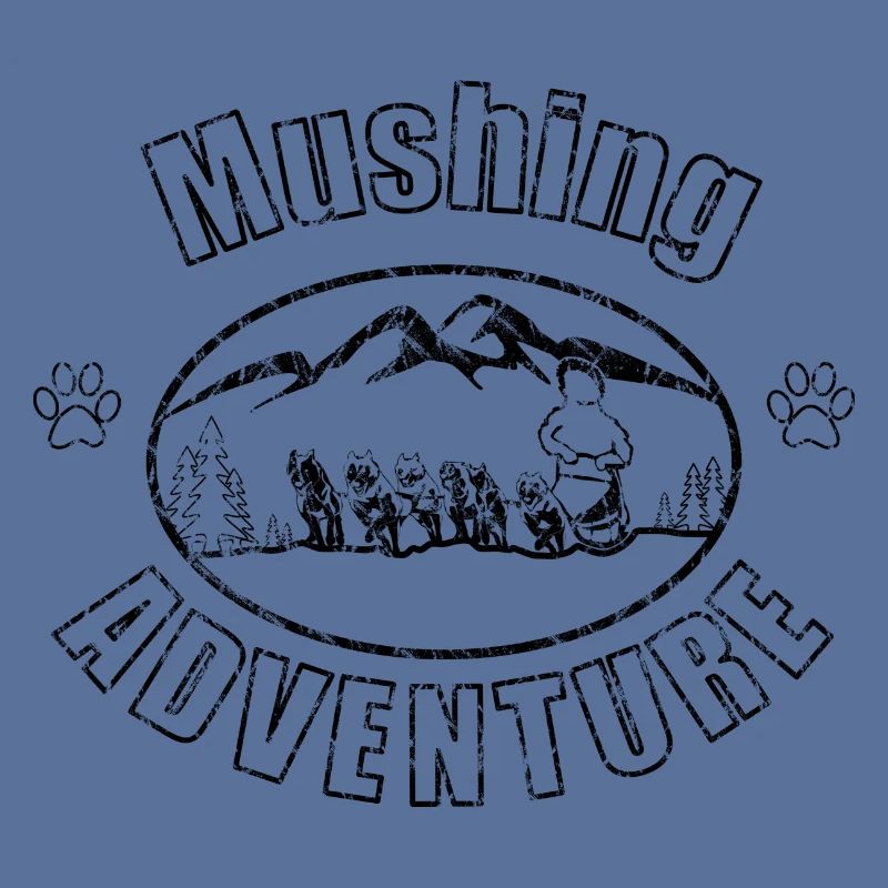 Schlittenhundeführer Mushing