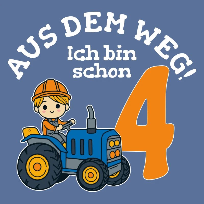 4. Geburtstag Traktor Junge