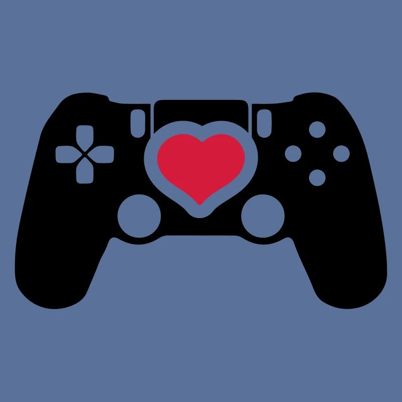 gamer controller herz liebe