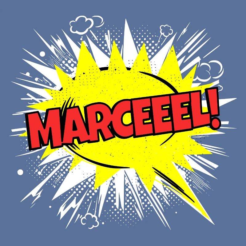 Marcel nom drôle bulle de discours Marceeel !