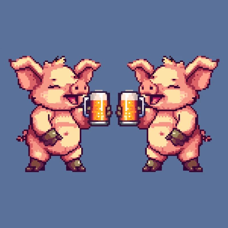 Fête de la bière de l’équipe de cochons
