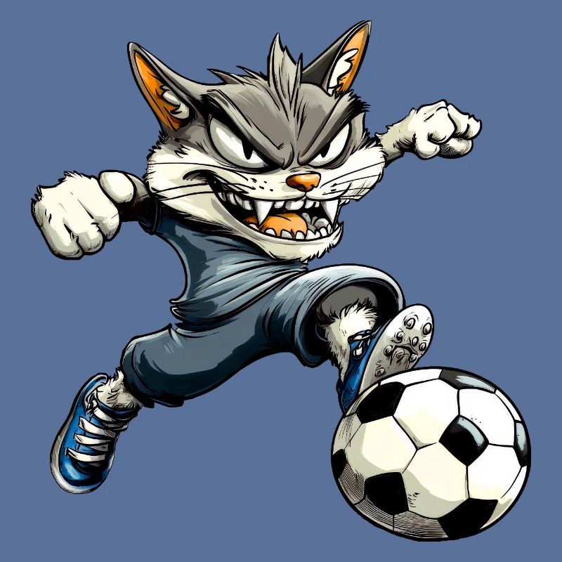 Fussballer Katze