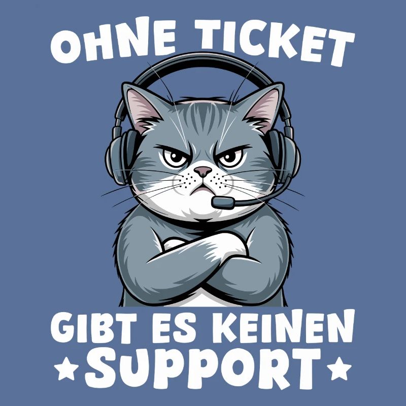 Kundenservice Programmierer Katze Informatiker