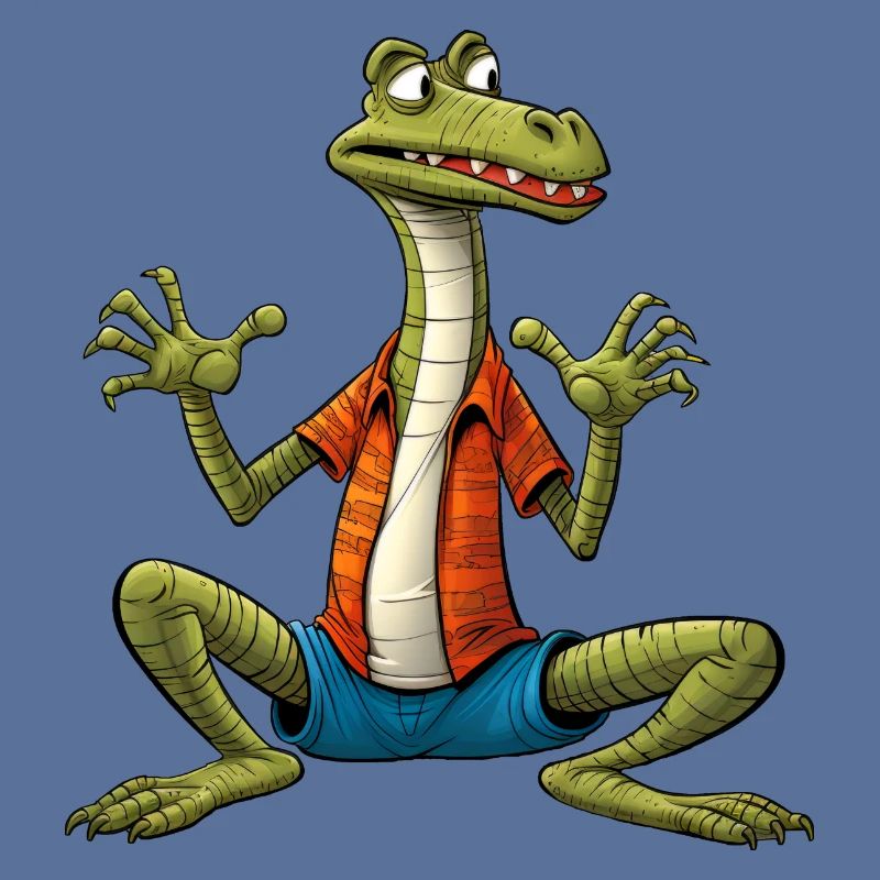 Eidechse Yogi