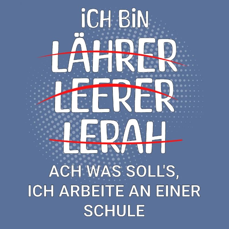 Ich bin Lehrer - ich arbeite an einer Schule