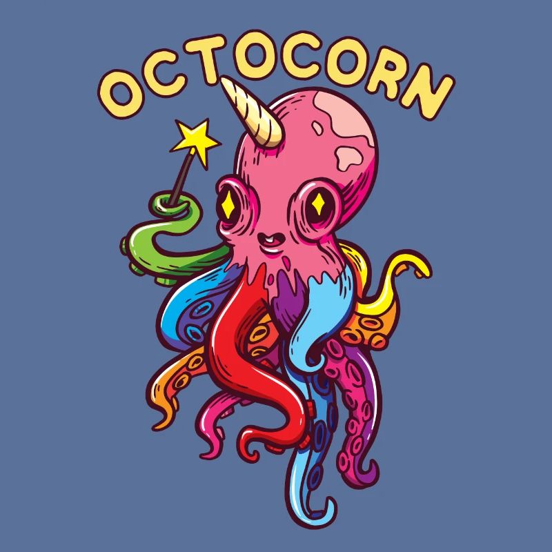 Octocorn Octopus Unicorn - Cute Magical Devil Fish
