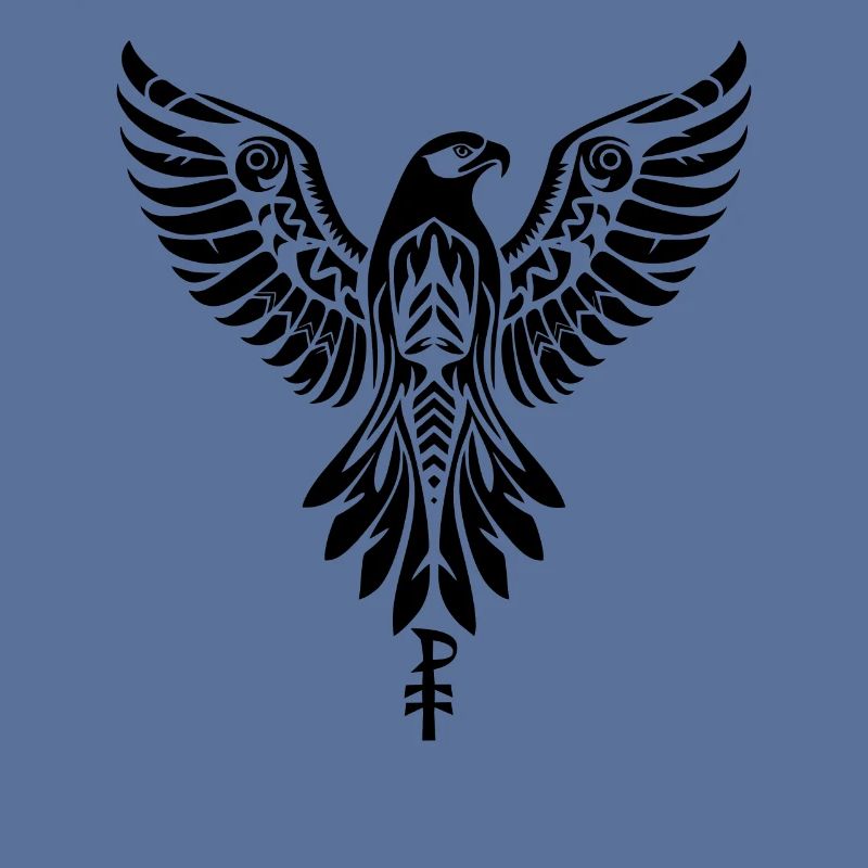 Emblem eines Raubvogels oder Adlers