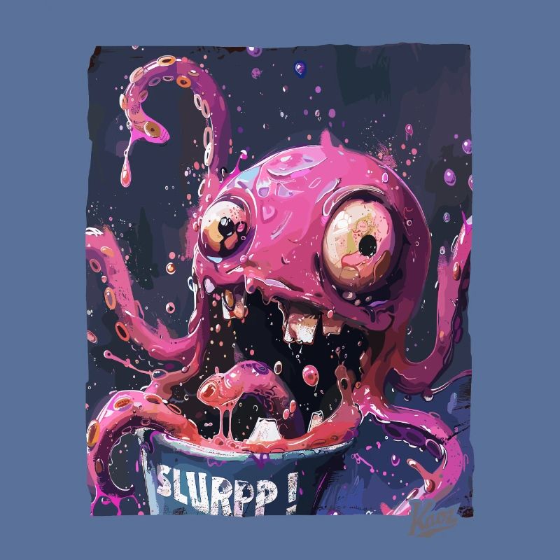 Ein Eimer voller spritziger Farben: Kraken-Schlürf