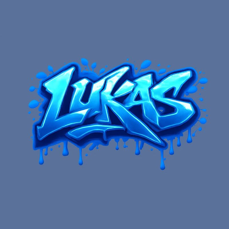 Graffiti LUKAS Name Gift Ideal Printable