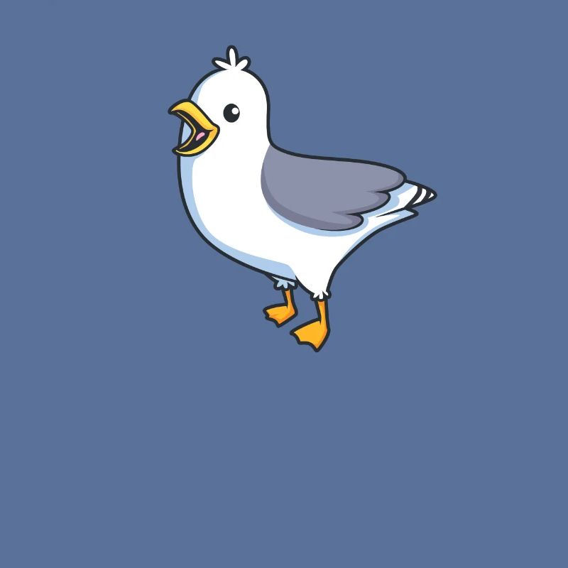 Kawaii Silbermöwe