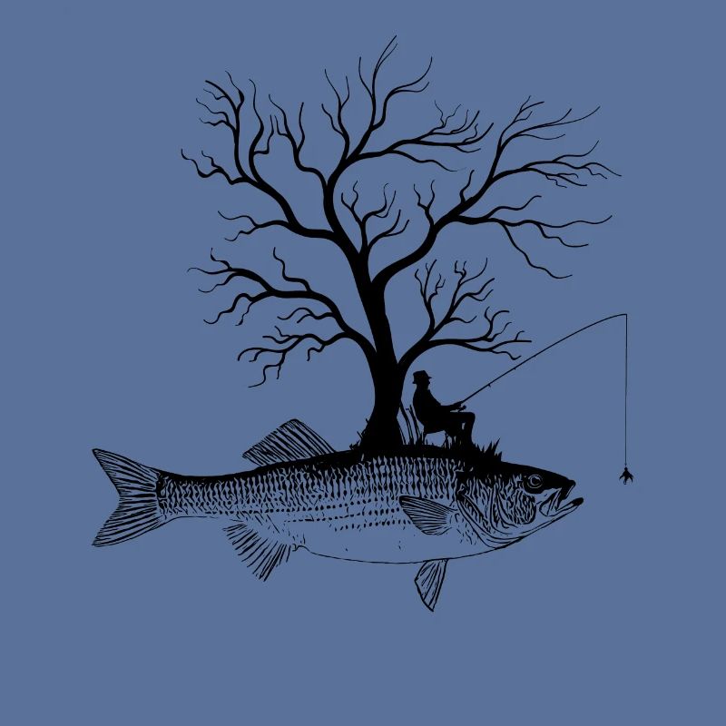 Arbre graphique - Perche rayée de poisson