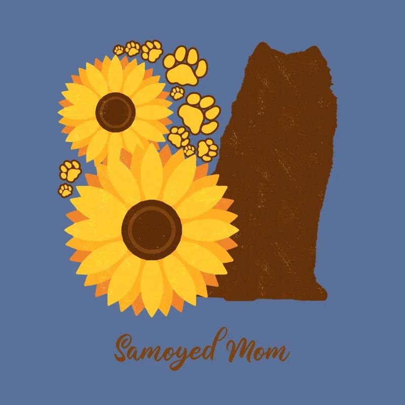 Sonnenblumenmutter - Samojede