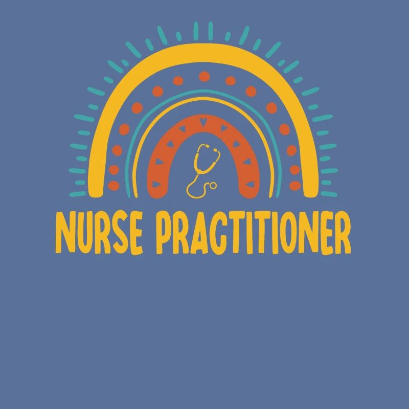 Krankenschwester Practitioner Boho Rainbow