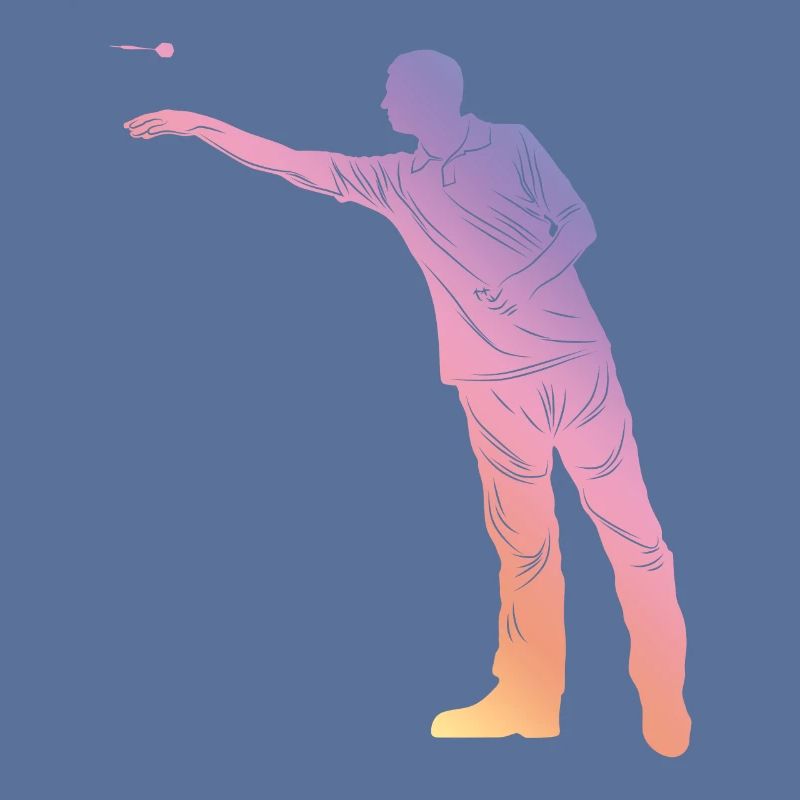Silhouette de fléchettes