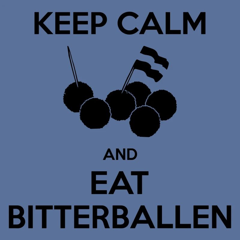 KEEP CALM und essen Bitterballen Multi Color Vector