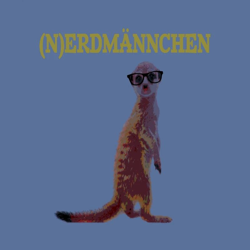 Nerdmännchen Erdmännchen lustig Tiere