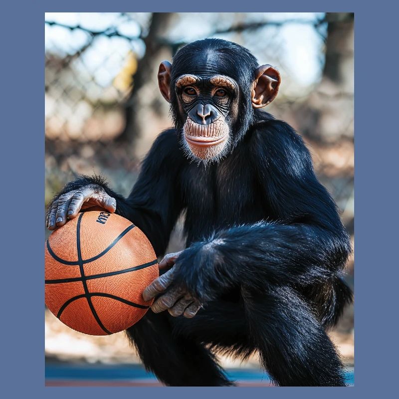Schimpanse Basketball