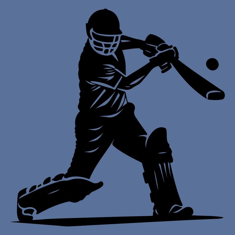 Cricketspieler Silhouette
