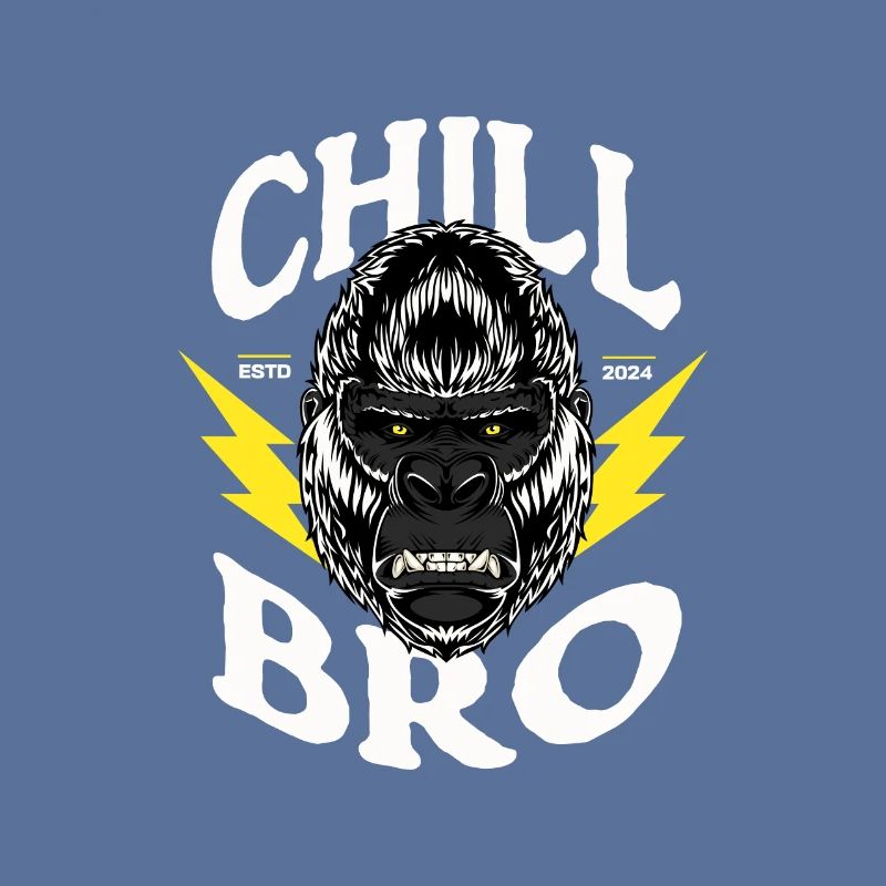 Gorilla Monkey Chill Bro - Cool Gorilla