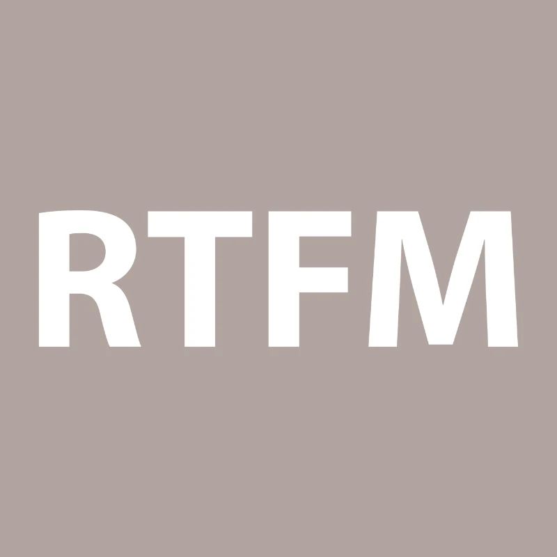Rtfm Programming Informatik Geschenk
