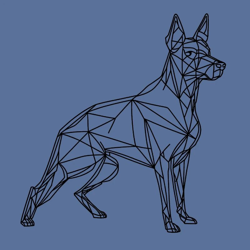 Strichzeichnung Hund