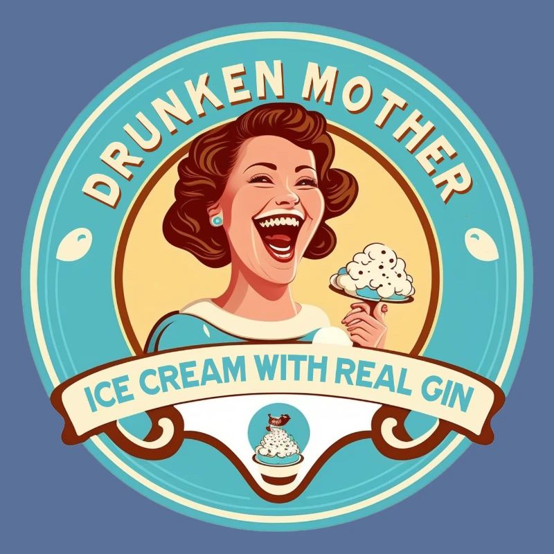 Betrunkenes Mutter-Eis