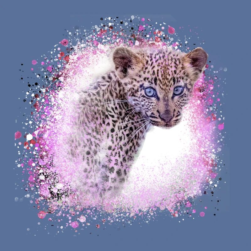 leopardbaby,tiger,rosa,graffiti,malerei,leopard