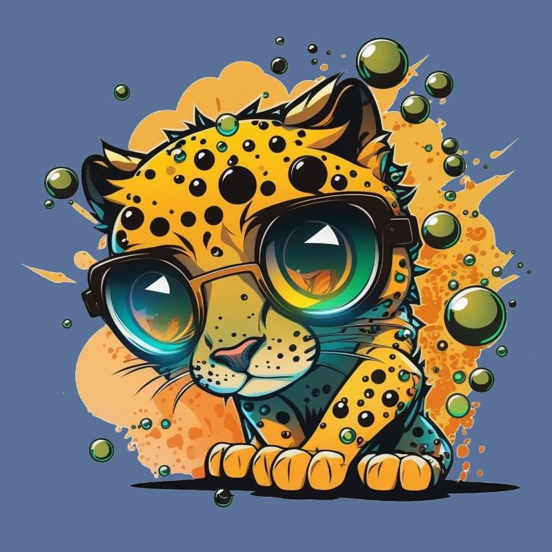 Leopard Kulleraugen Nerdbrille