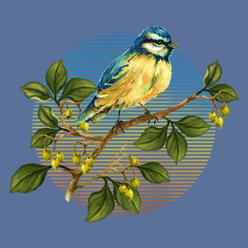 Bunter Vogel