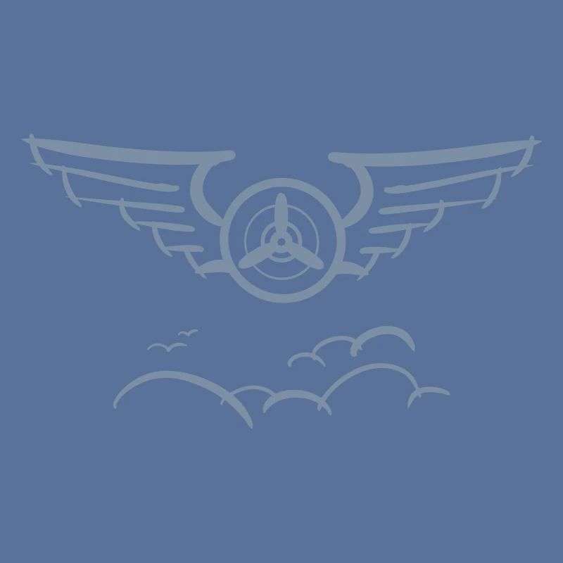 Aviation Symbol Luftwaffenschwinge Flugzeug Pilot