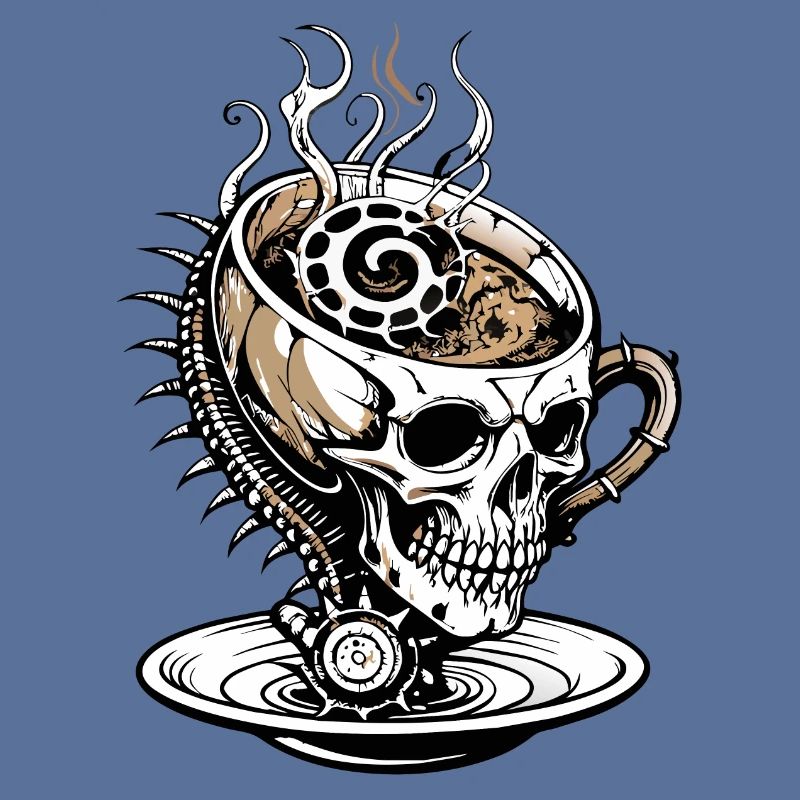 Coffee Skull // Skull Coffee // Caffeine FS0116