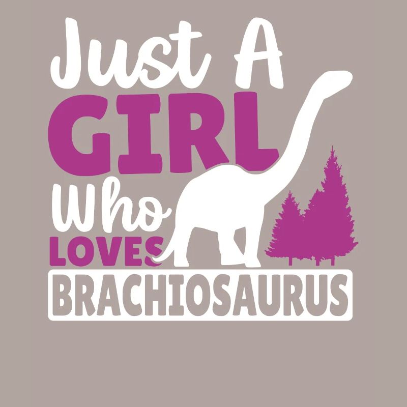 Nur ein Mädchen, das Brachiosaurus liebt