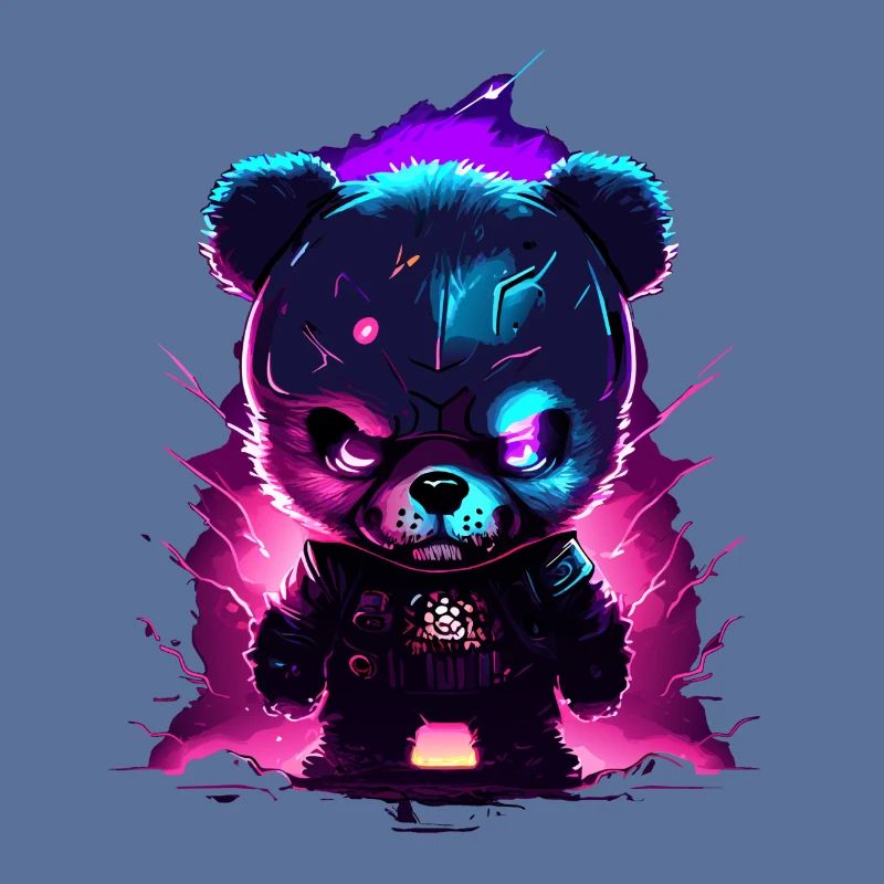 angry teddybear