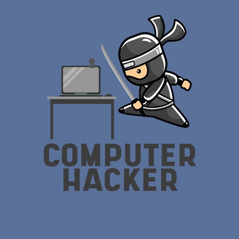 Computerhacker Ninja Laptop geschenk Programmierer