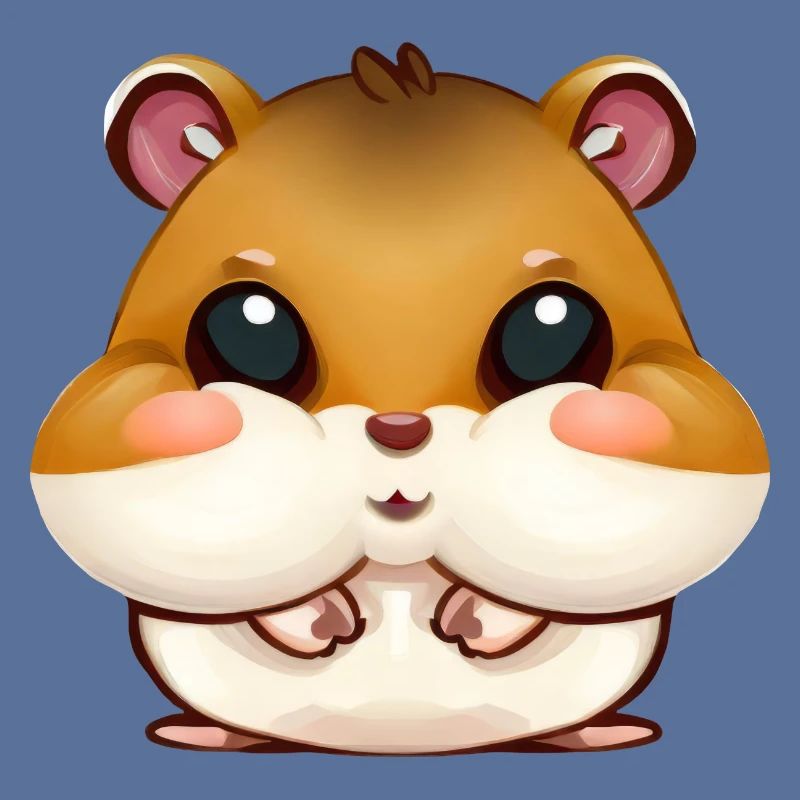Joues de hamster mignonnes