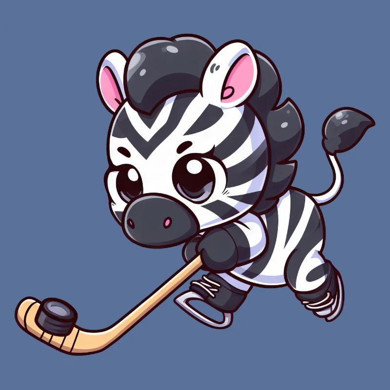 Zebra auf dem Eis: Eishockey mal anders!