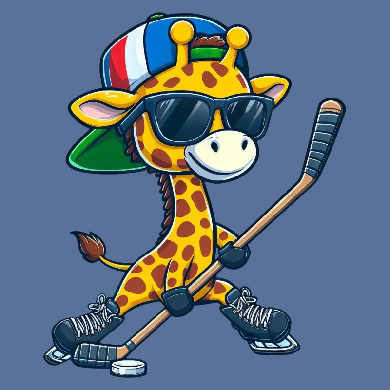 Skurriler Eishockeyschläger DoppelschlägerGiraffe