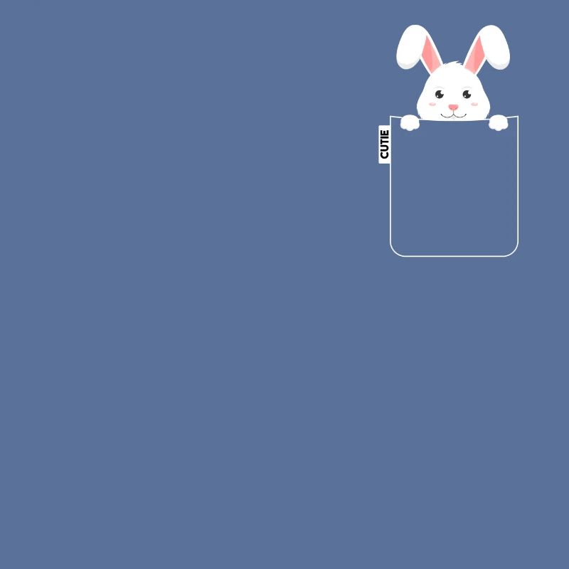 Rabbit in pocket with label