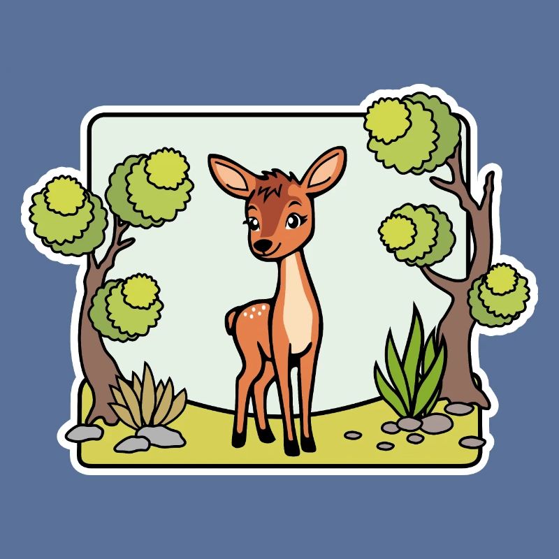 So ein niedliches Reh! Oder ist das ein Hirsch?