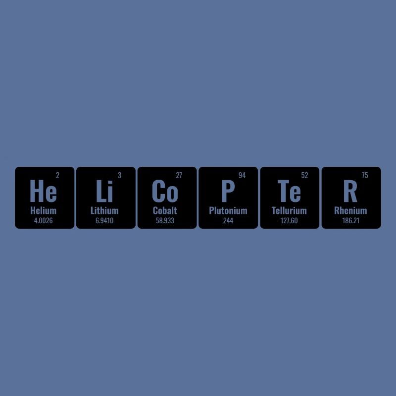 Periodisches System der Elemente Hubschrauberpilot Chop