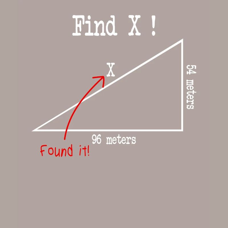 Math math meme Find X Found It pythagoras