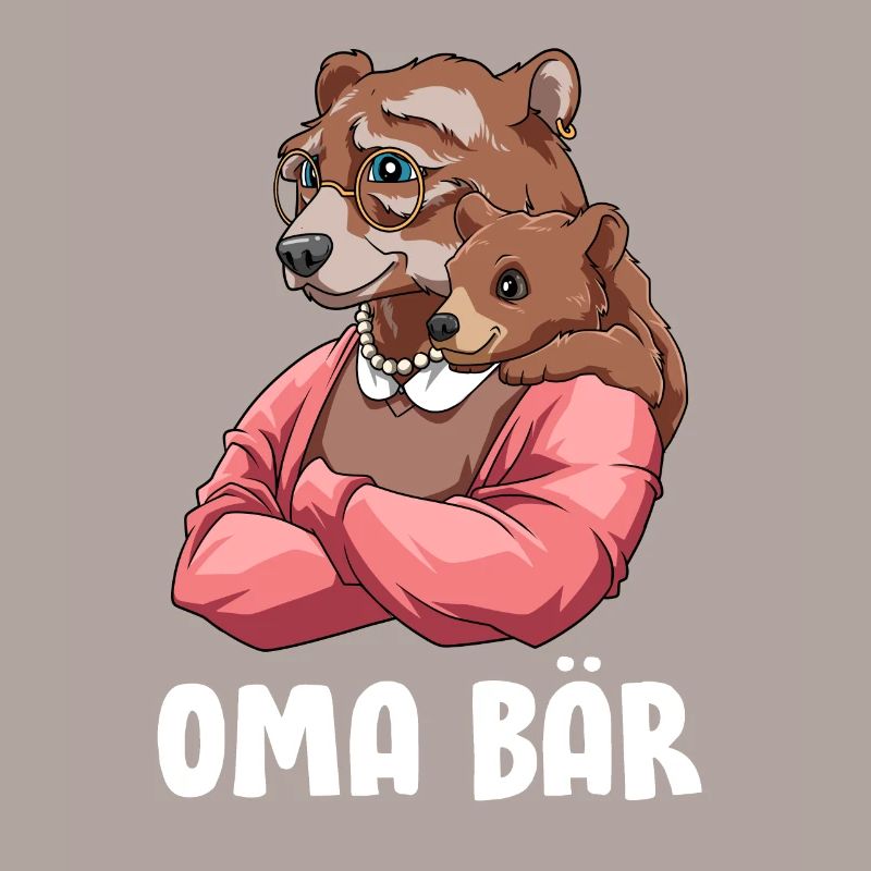 Lustiger Oma Bär - Großmutter Geschenk